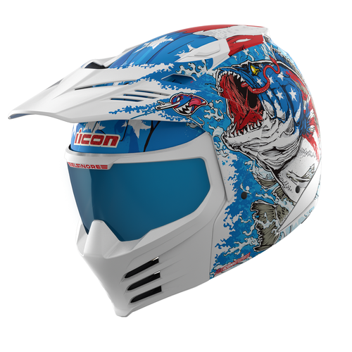 Elsinore™ Helmet - American Basstard - Blue - XS - Lutzka's Garage