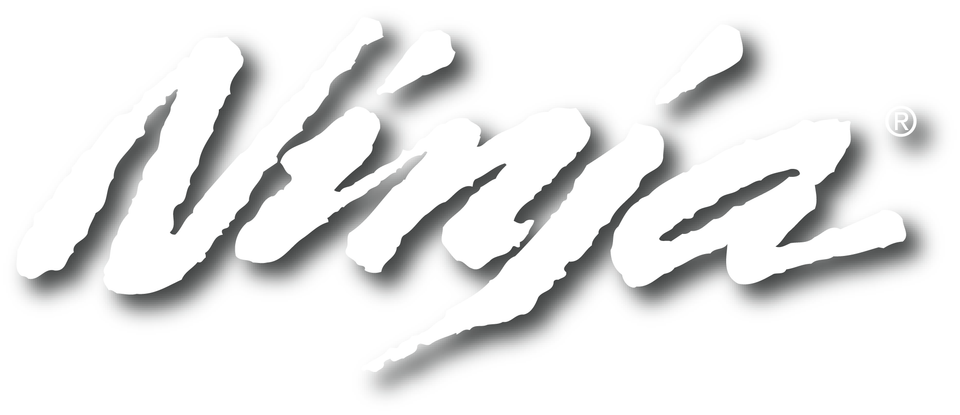 Ninja Decal - White - 12" - Lutzka's Garage