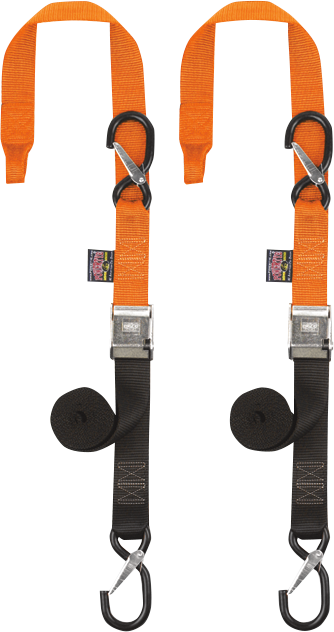 Cam Tie-Downs - 1-1/2" x 6-1/2 - Orange/Black - Lutzka's Garage
