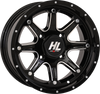 Wheel - HL4 - Front/Rear - Gloss Black w/Machined - 14x7 - 4/110 - 4+3 (+10 mm)
