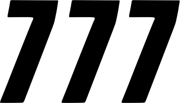 SX Plate Number - #7 - Black - 6" - Lutzka's Garage