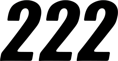 SX Plate Number - #2 - Black - 6" - Lutzka's Garage