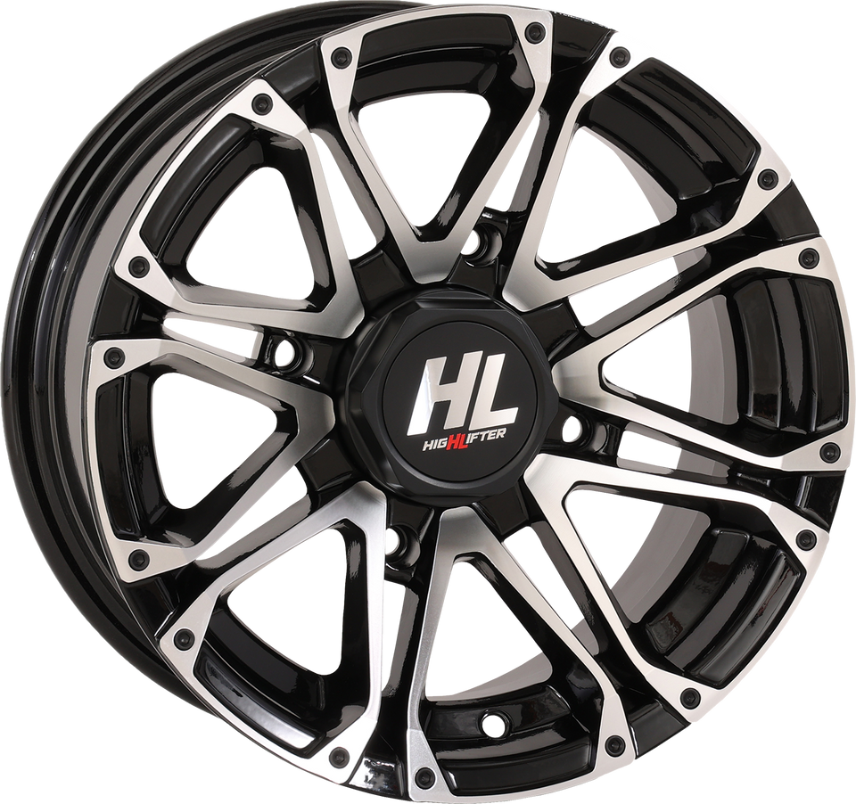 Wheel - HL3 - Front/Rear - Gloss Black w/Machined - 14x7 - 4/110 - 4+3 (+10 mm)