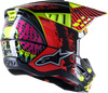 SM5 Helmet - Solar Flare - Gloss Black/Red/Yellow - XS - Lutzka's Garage