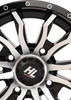 Wheel - HL21 - Front/Rear - Gloss Black w/Machined - 14x7 - 4/156 - 4+3 (+10 mm)