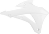 Radiator Cover - White - KX 85/100 - Lutzka's Garage