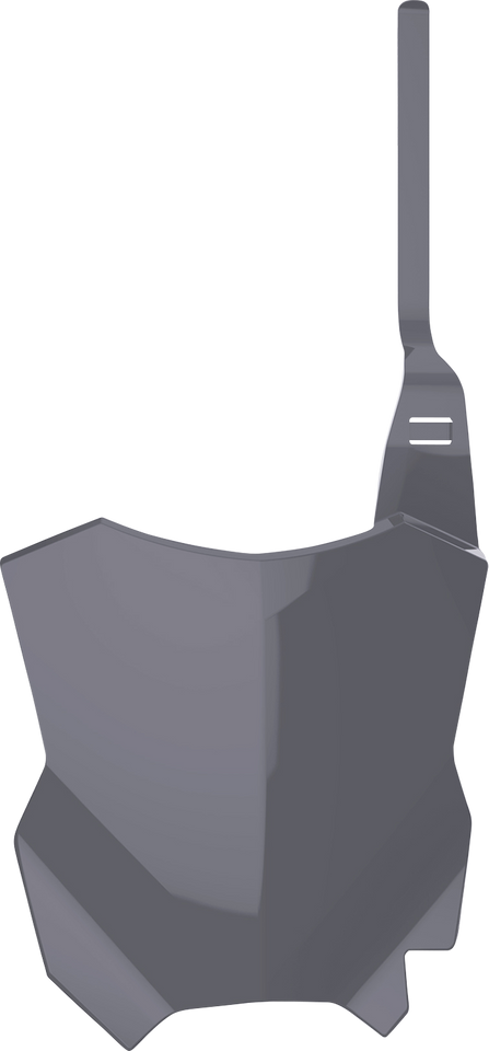 Number Plate - Gray - KX 250F/450F - Lutzka's Garage