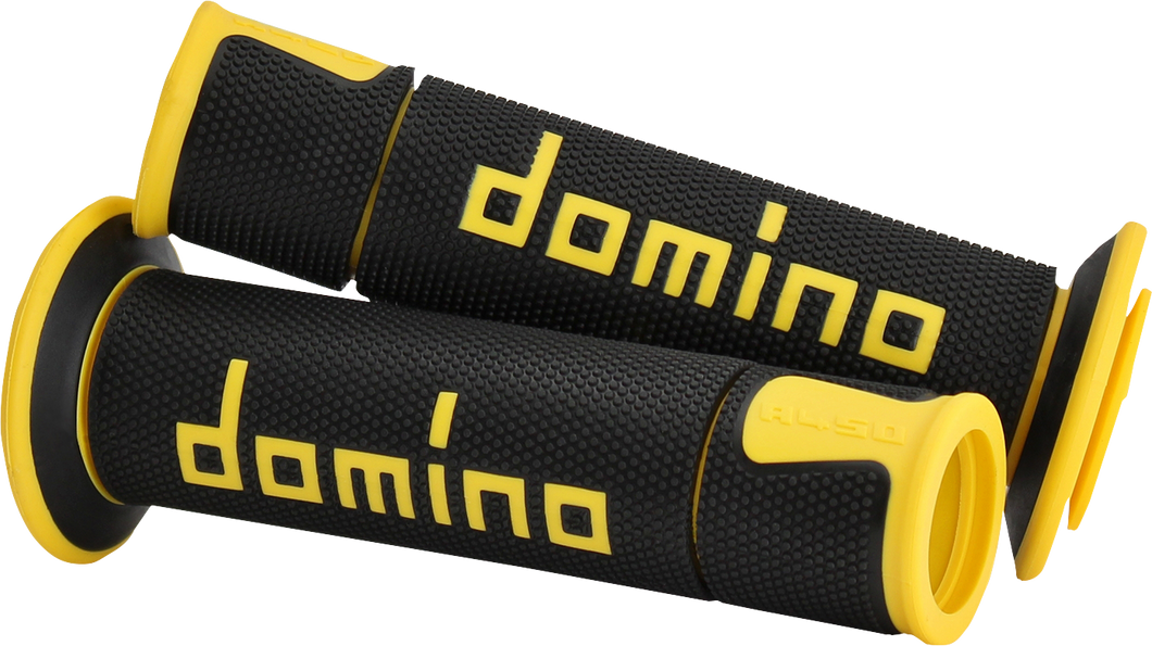 Grips - Domino - A450 - Black/Yellow - Lutzka's Garage