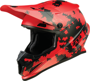 Rise Helmet - Digi Camo - Red - Small - Lutzka's Garage