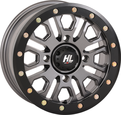 Wheel - HL23 Beadlock - Front/Rear - Gun Metal Gray - 15x7 - 4/137 - 5+2 (+38 mm)
