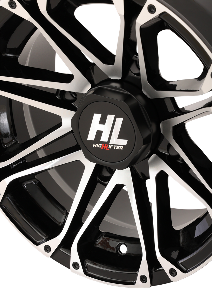 Wheel - HL3 - Front/Rear - Gloss Black w/Machined - 14x7 - 4/156 - 4+3 (+5 mm)