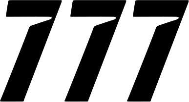 Slash Number Plate - #7 - Black - 7" - Lutzka's Garage