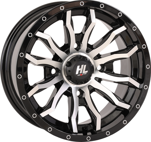 Wheel - HL21 - Front/Rear - Gloss Black w/Machined - 14x7 - 4/137 - 4+3 (+10 mm)