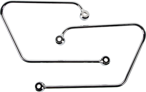 Saddlebag Supports - Chrome - Suzuki/Kawasaki - Lutzka's Garage