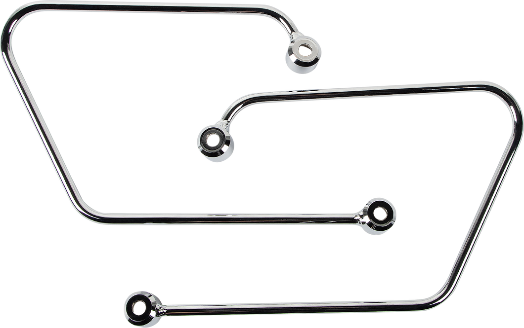 Saddlebag Supports - Chrome - Suzuki/Kawasaki - Lutzka's Garage