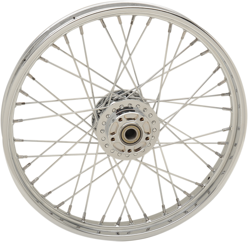 Wheel - Laced - 40 Spoke - Front - Chrome - 21x2.15 - 12-17 FXD - Lutzka's Garage