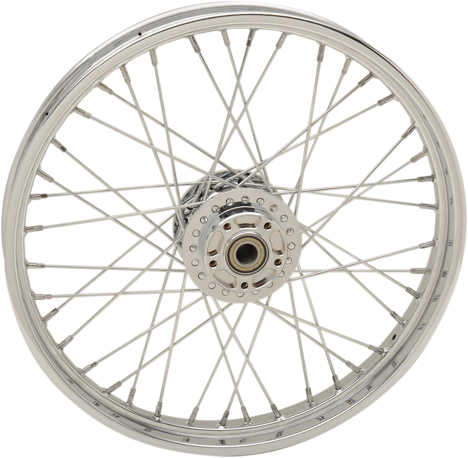 Wheel - Laced - 40 Spoke - Front - Chrome - 21x2.15 - 12-17 FXD - Lutzka's Garage