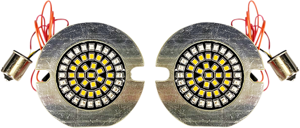 Flat Rear Turn Signal 1156 - Amber Lens