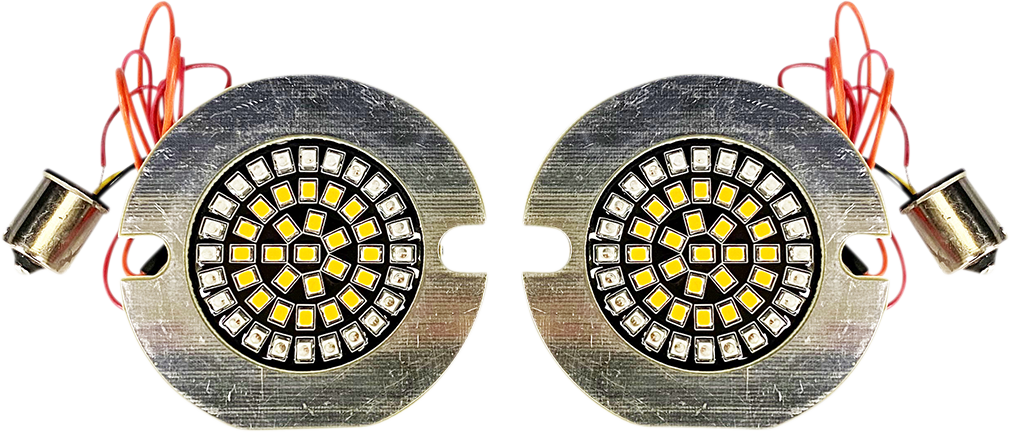 Flat Rear Turn Signal 1156 - Amber Lens