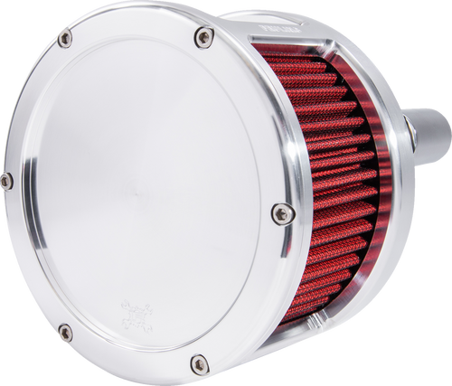 Air Cleaner - BA Race Series - Raw - Solid Cover - Red - M8 - Lutzka's Garage