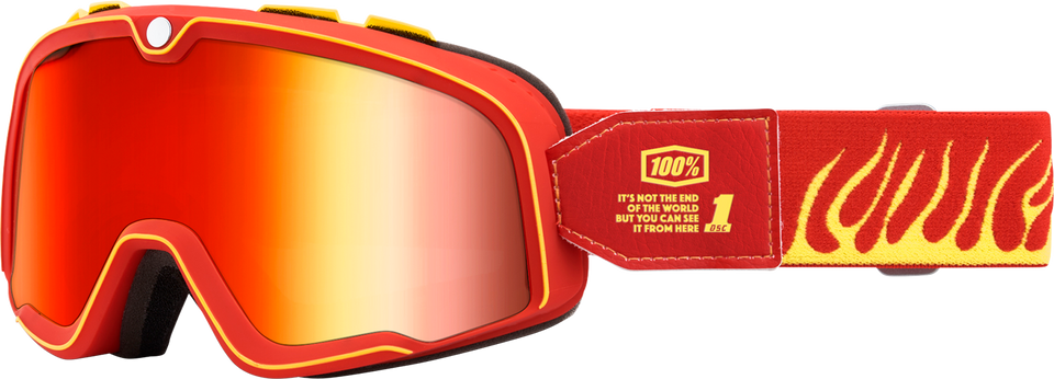 Barstow Goggles - Death Spray - Red Mirror - Lutzka's Garage