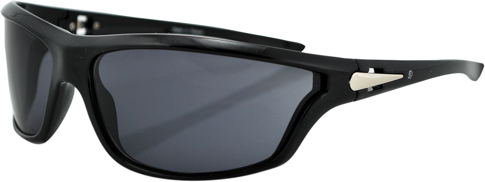Florida Sunglasses - Shiny Black - Smoke - Lutzka's Garage