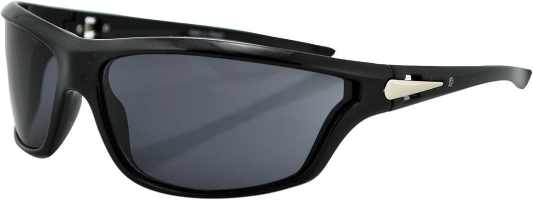 Florida Sunglasses - Shiny Black - Smoke - Lutzka's Garage