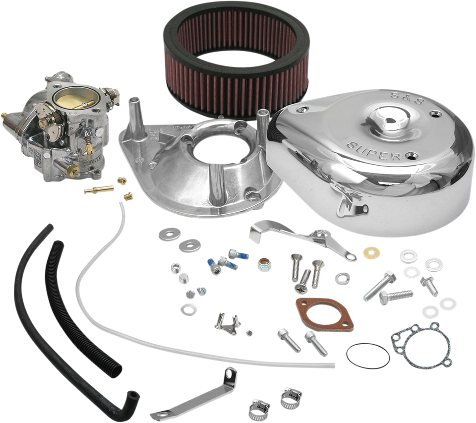 Super E Carburetor Kit - 66-84 Shovelhead (w/ 5-Gallon Tank)
