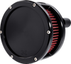 Air Cleaner - BA Series - Black - Solid Cover - Red - M8 - Lutzka's Garage