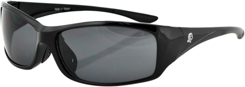 South Dakota Sunglasses - Shiny Black - Smoke - Lutzka's Garage