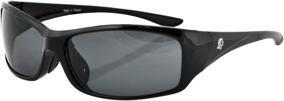 South Dakota Sunglasses - Shiny Black - Smoke - Lutzka's Garage