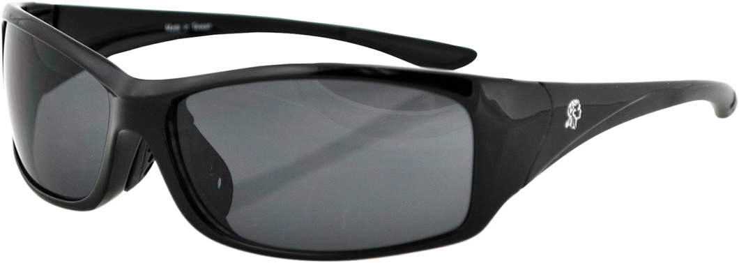 South Dakota Sunglasses - Shiny Black - Smoke - Lutzka's Garage