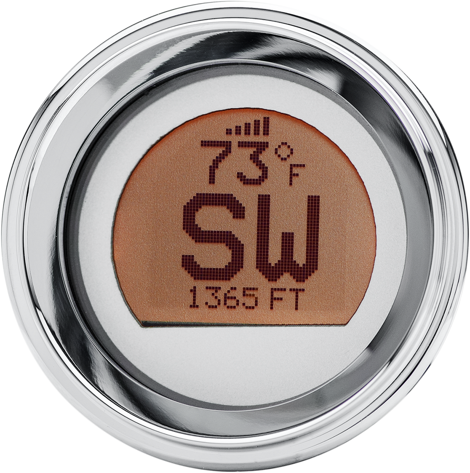 2-3/16" Stand-Alone LCD GPS Compass - Chrome/Silver - Lutzka's Garage