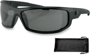 AXL Sunglasses - Gloss Black - Smoke - Lutzka's Garage