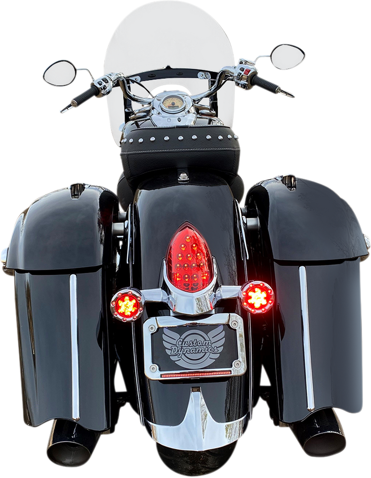 ProBEAM® Bullet Ringz™ LED Turn Signals - Chrome/Red - Lutzka's Garage
