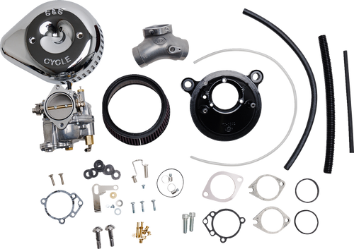 Carburetor G and Stealth Air Kit - Chrome - Big Twin 99-05 - Lutzka's Garage