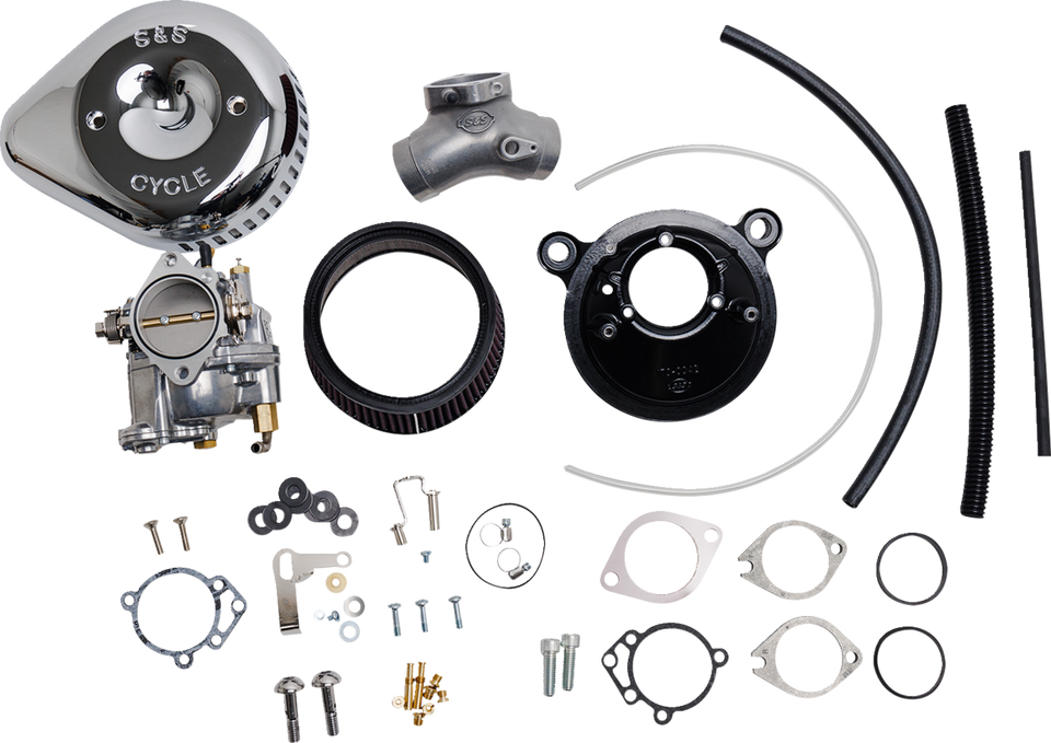 Carburetor G and Stealth Air Kit - Chrome - Big Twin 99-05 - Lutzka's Garage