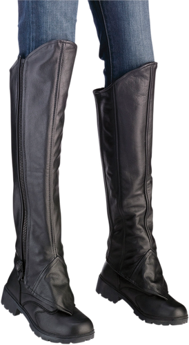 Womens Half Chaps - Black - XXS/XS - Lutzka's Garage