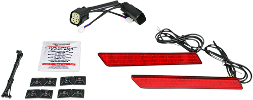 Saddlebag Latch Lights - SS8 - Red - Lutzka's Garage