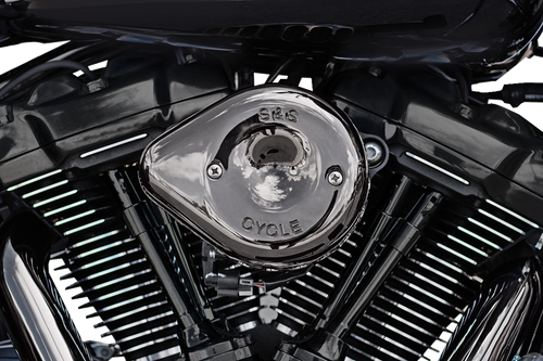 Stealth Mini Teardrop Air Cleaner - M8 - Lava Chrome