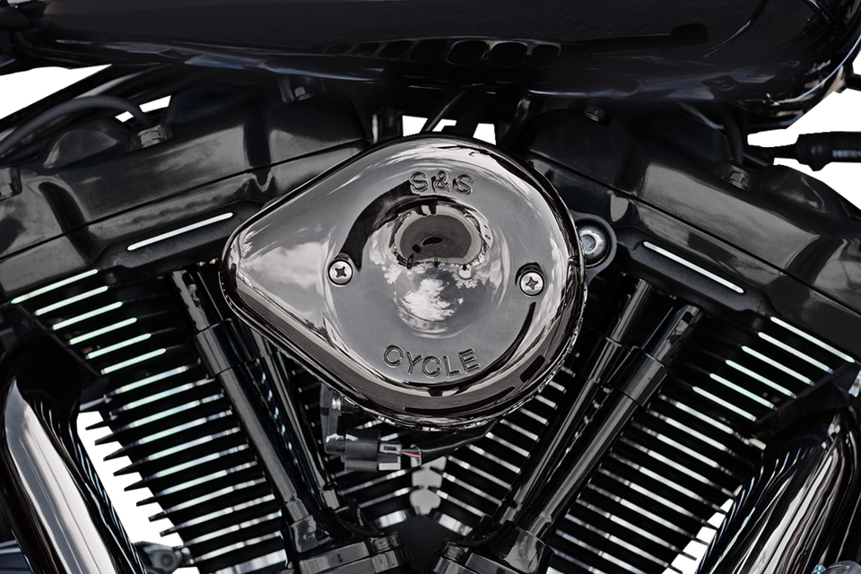 Stealth Mini Teardrop Air Cleaner - M8 - Lava Chrome