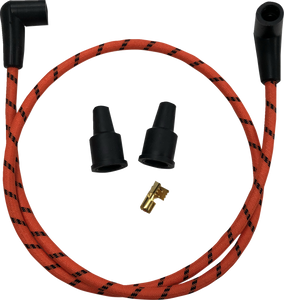 Plug Wires - Braided - Orange/Black - Lutzka's Garage