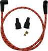 Plug Wires - Braided - Orange/Black - Lutzka's Garage