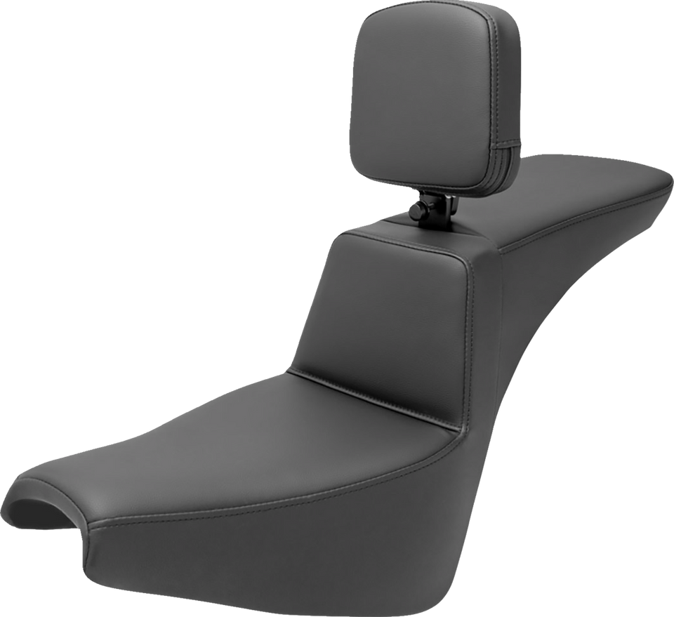 Tour Step Up Seat - Rider Backrest - Plain - FXBB/FXST 18-22