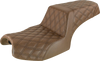 Step Up Seat - Lattice Stitched - Brown - Indian - Lutzka's Garage
