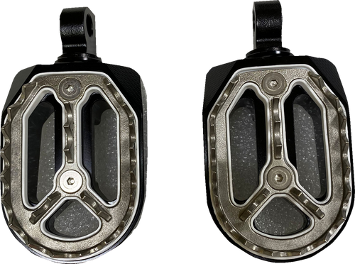 Qualifier Foot Pegs - Black - HD - Lutzka's Garage