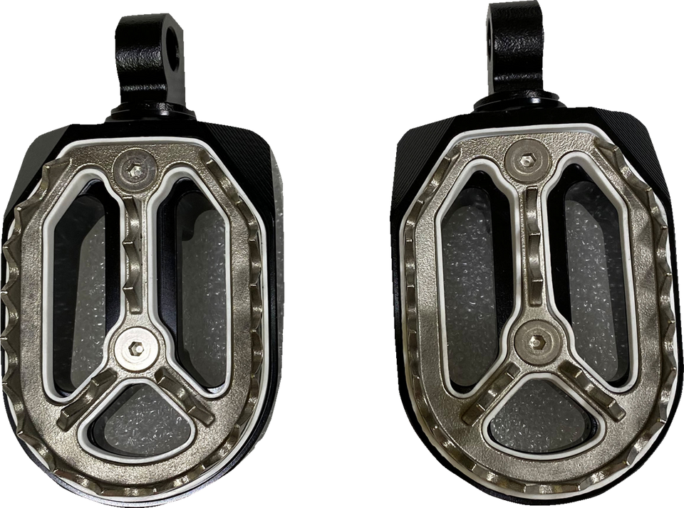 Qualifier Foot Pegs - Black - HD - Lutzka's Garage