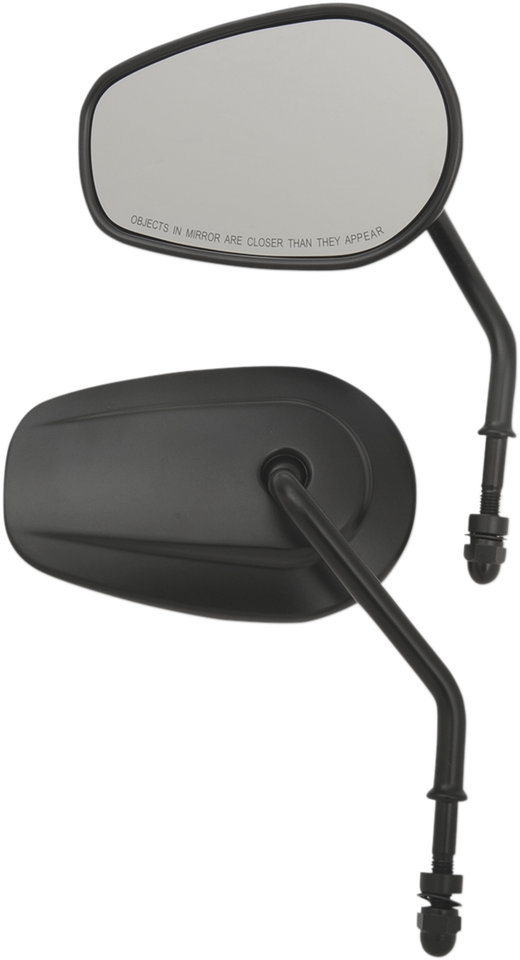 Replacement Mirrors - Short Stem - Black - Lutzka's Garage