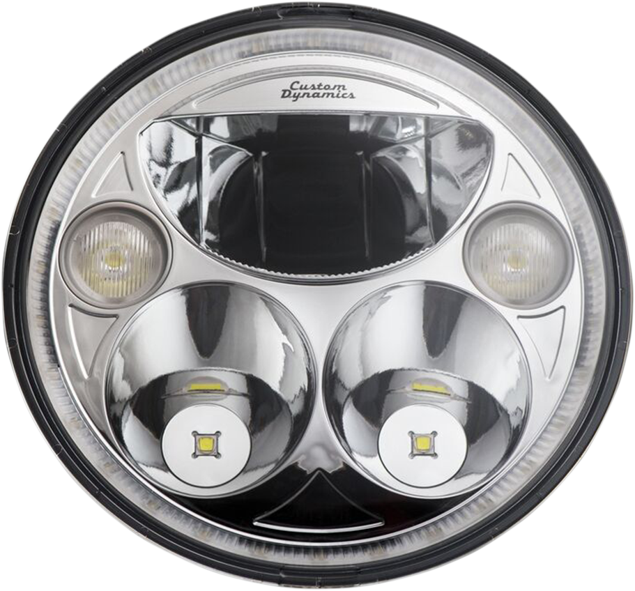 7" TruBEAM® Headlamp - Chrome - Chief - Lutzka's Garage