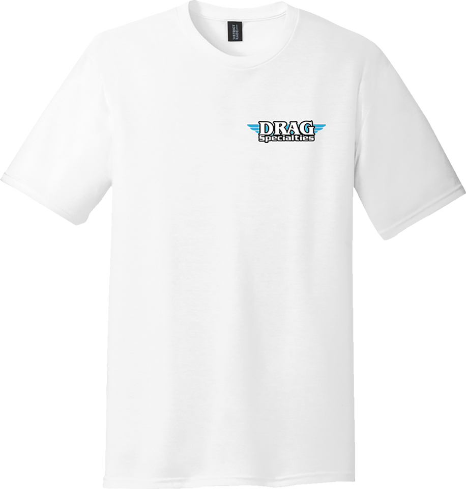 Drag Specialties Slim T-Shirt - White - Medium - Lutzka's Garage